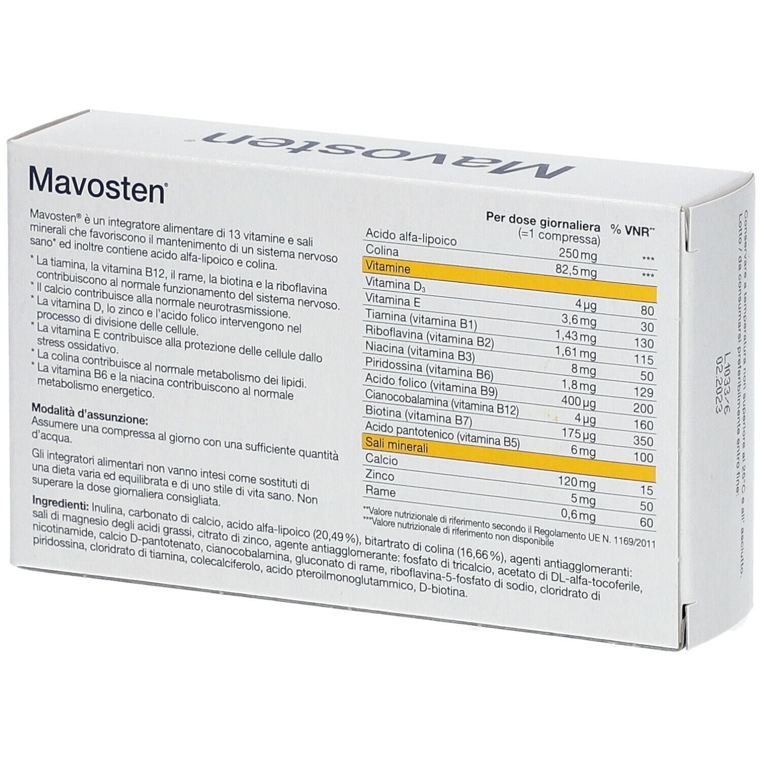 MAVOSTEN 60 COMPRESSE