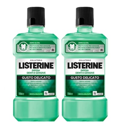 Listerine Denti & Gengive Gusto Delicato 2 X 500 Ml