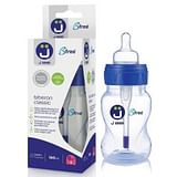 J BIMBI B FREE SUPER GLASS 160 ML BIBERON IN VETRO CON CANULA ANTICOLICHE E TETTARELLA IN SILICONE