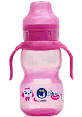 J BIMBI B FREE SIPPI 2 ROSA 350 ML TAZZA PER BERE CON BECCUCCIO IN SILICONE