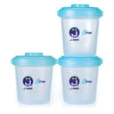 J BIMBI B FREE STIC STAC 3 CONTENITORI CON TAPPO PER LATTE E ALIMENTI