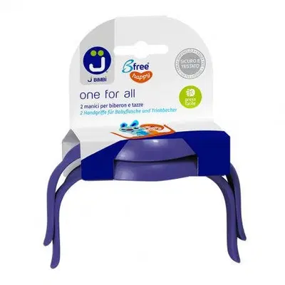 J BIMBI B FREE ONE FOR ALL VIOLA 2 MANIGLIE PER BIBERON E TAZZE J BIMBI B FREE ONE FOR ALL VIOLA 2 MANIGLIE PER BIBERON E TAZZE