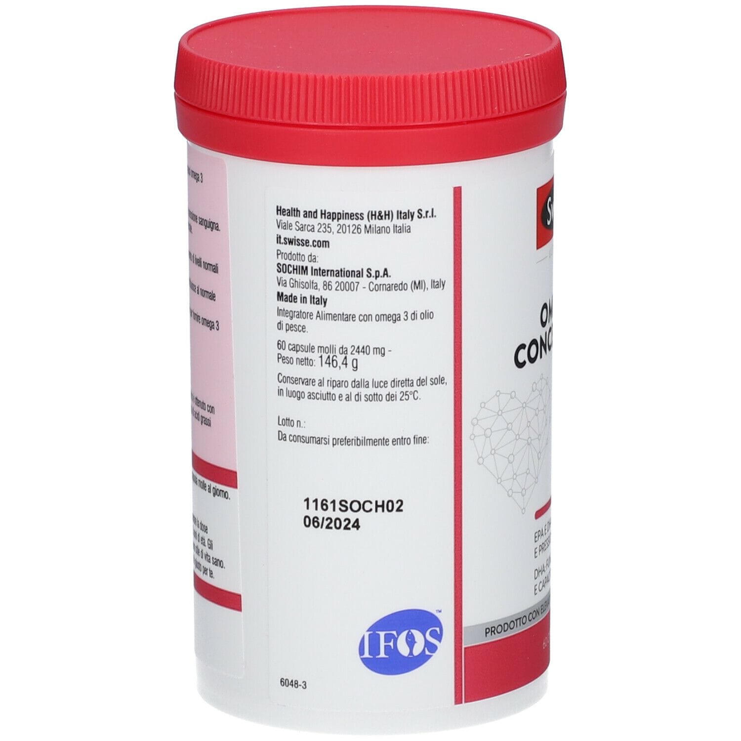 SWISSE OMEGA 3 CONCENTRATO 60 CAPSULE MOLLI DA 2440 MG