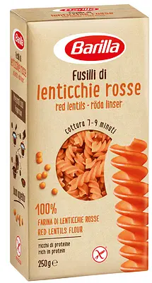 BARILLA FUSILLI LENTICCHIE ROSSE 250 G BARILLA FUSILLI LENTICCHIE ROSSE 250 G