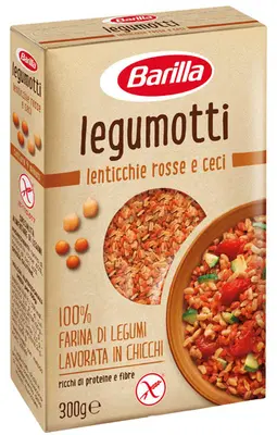 BARILLA LEGUMOTTI LENTICCHIE ROSSE E CECI 300 G BARILLA LEGUMOTTI LENTICCHIE ROSSE E CECI 300 G