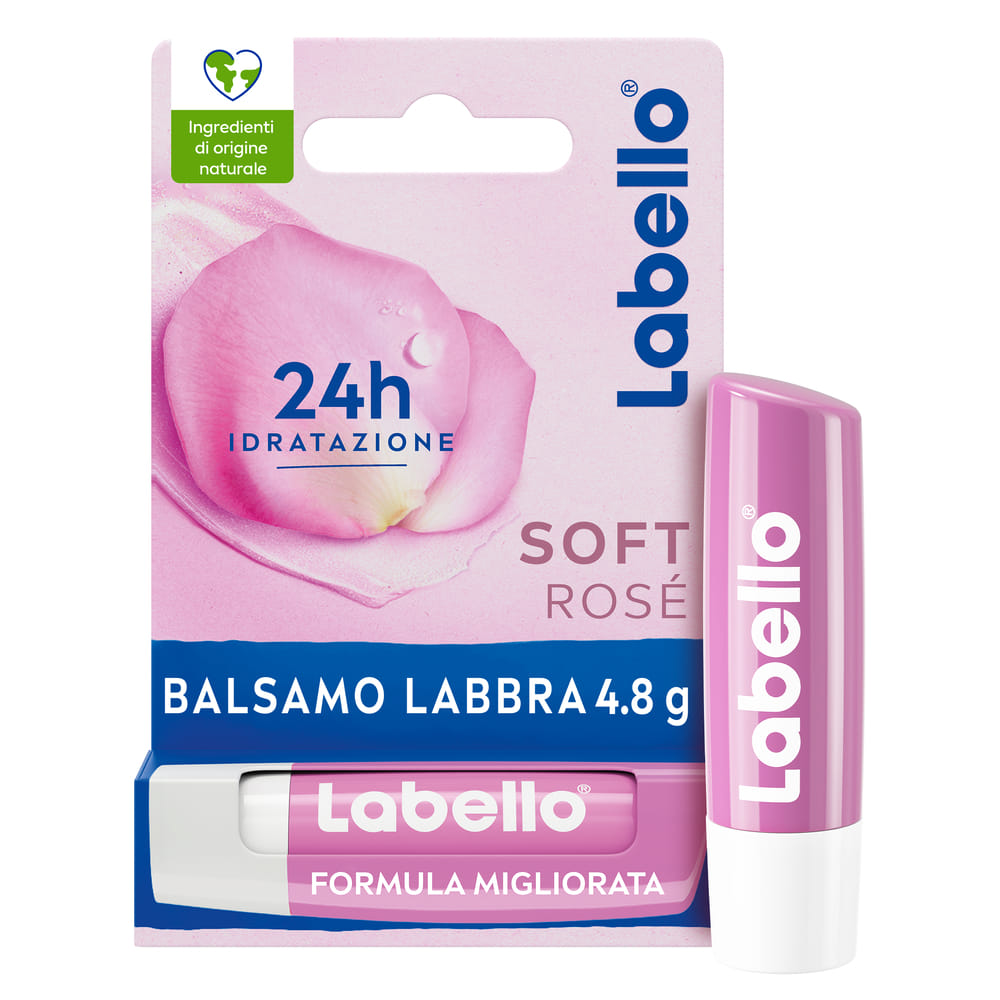 Labello Soft Rose Stick Labbra Idratante, 5.5Ml-image
