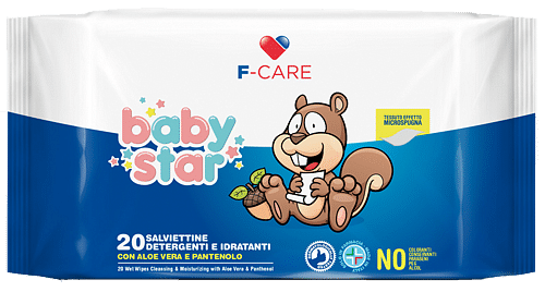 Babystar Salviettini Bebe' Pocket 20 Pezzi