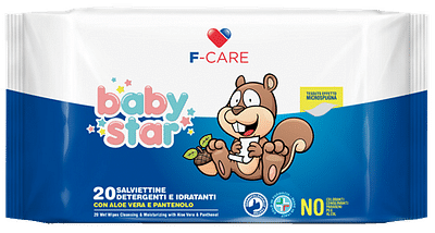 BABYSTAR SALVIETTINI BEBE' POCKET 20 PEZZI