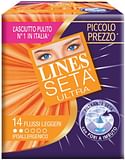LINES SETA ULTRA ASSORBENTI PER FLUSSI LEGGERI 14 PEZZI