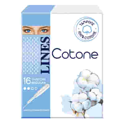LINES COTONE TAMPONE REGULAR 16 PEZZI
