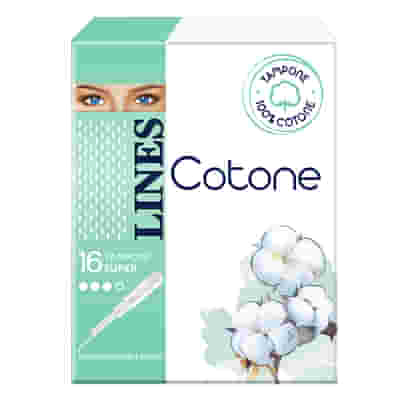 LINES COTONE TAMPONE SUPER 16 PEZZI