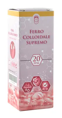 SPRAY FERRO COLLOIDALE SUPREMO 20PPM 100 ML SPRAY FERRO COLLOIDALE SUPREMO 20PPM 100 ML