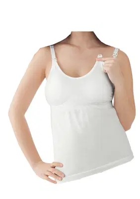 TOP PER GRAVIDANZA E ALLATTAMENTO BIANCO L TOP PER GRAVIDANZA E ALLATTAMENTO BIANCO L