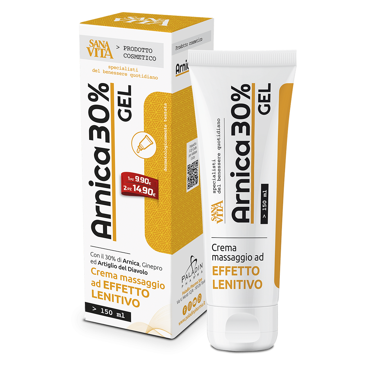 Sanavita Arnica 30% Gel 150 Ml