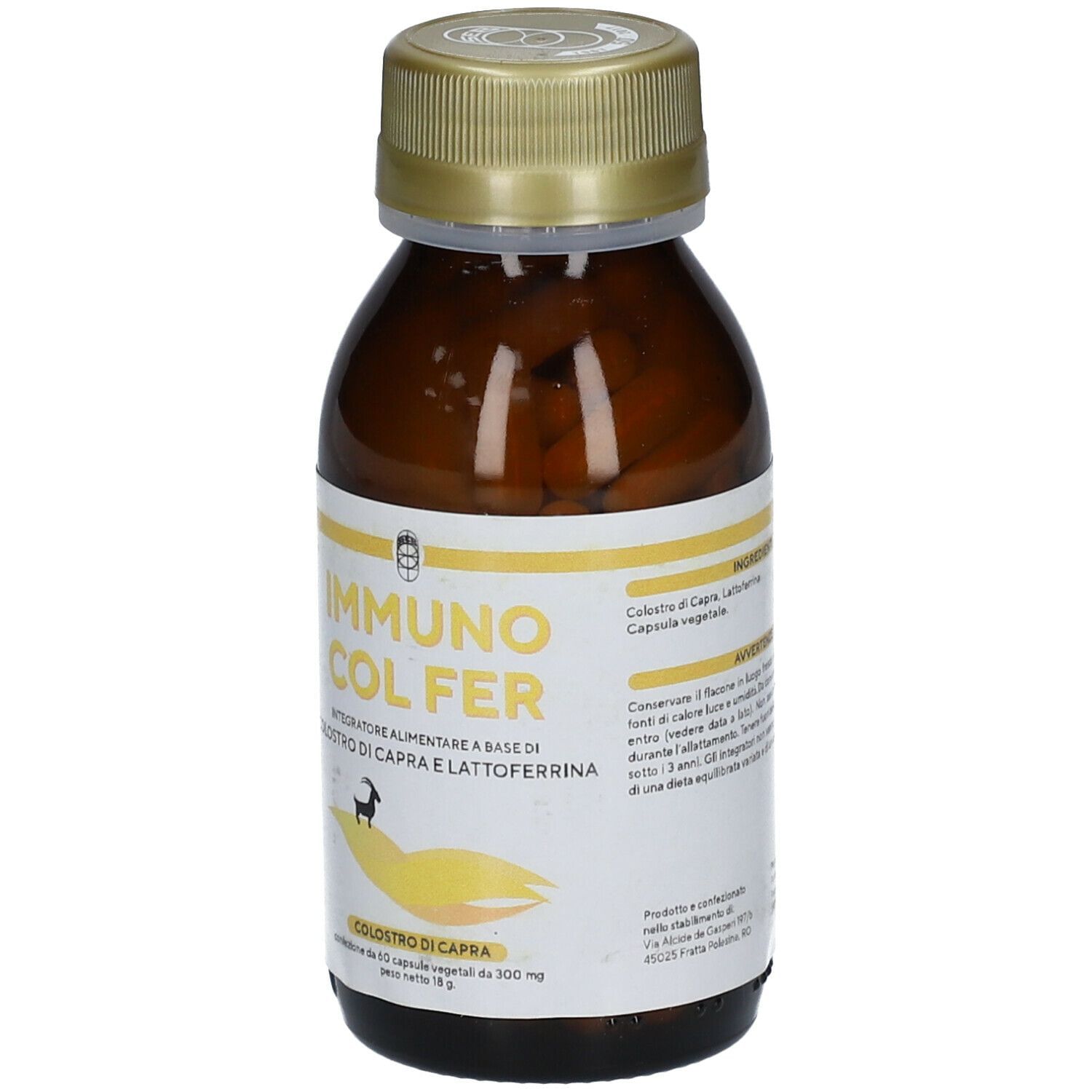IMMUNO COL FER COLOSTRO DI CAPRA 60 CAPSULE VEGETALI