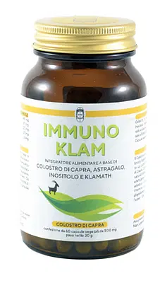 IMMUNO KLAM COLOSTRO DI CAPRA KLAMATH 60 CAPSULE VEGETALI IMMUNO KLAM COLOSTRO DI CAPRA KLAMATH 60 CAPSULE VEGETALI