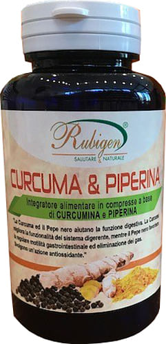 Curcuma & Piperina Rubigen 120 Compresse Da 500 Mg