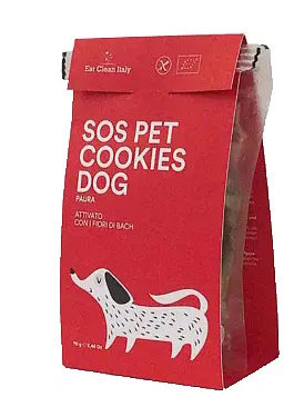 SOS PET COOKIES DOG ATTIVATO CON FIORI DI BACH PAURA 70 G SOS PET COOKIES DOG ATTIVATO CON FIORI DI BACH PAURA 70 G