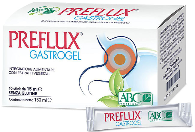 Preflux Gastrogel 10 Stick Pack Da 15 Ml