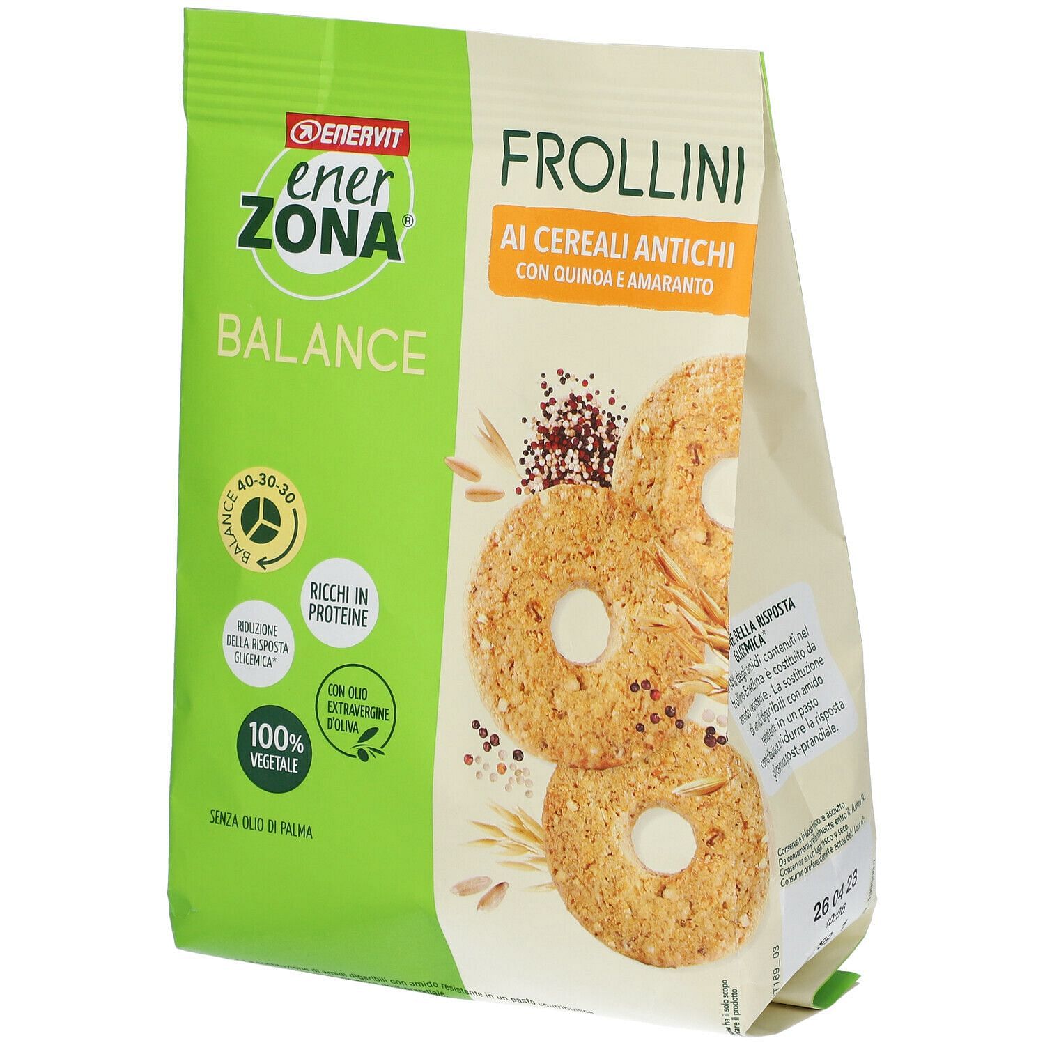 Enerzona Frollini Veg Cereali Antichi 250 G