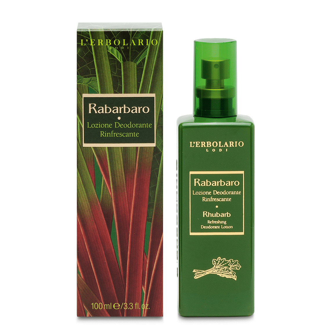 Rabarbaro Lozione Deodorante Rinfrescante 100 Ml