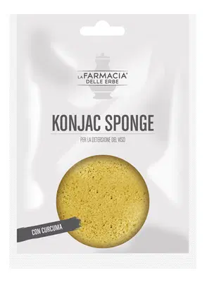 FDE KONJAC SPONGE CURCUMA 1 PEZZO FDE KONJAC SPONGE CURCUMA 1 PEZZO