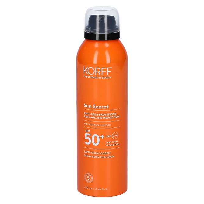 Korff Sun Secret Latte Spray Corpo Spf50+ 200 Ml