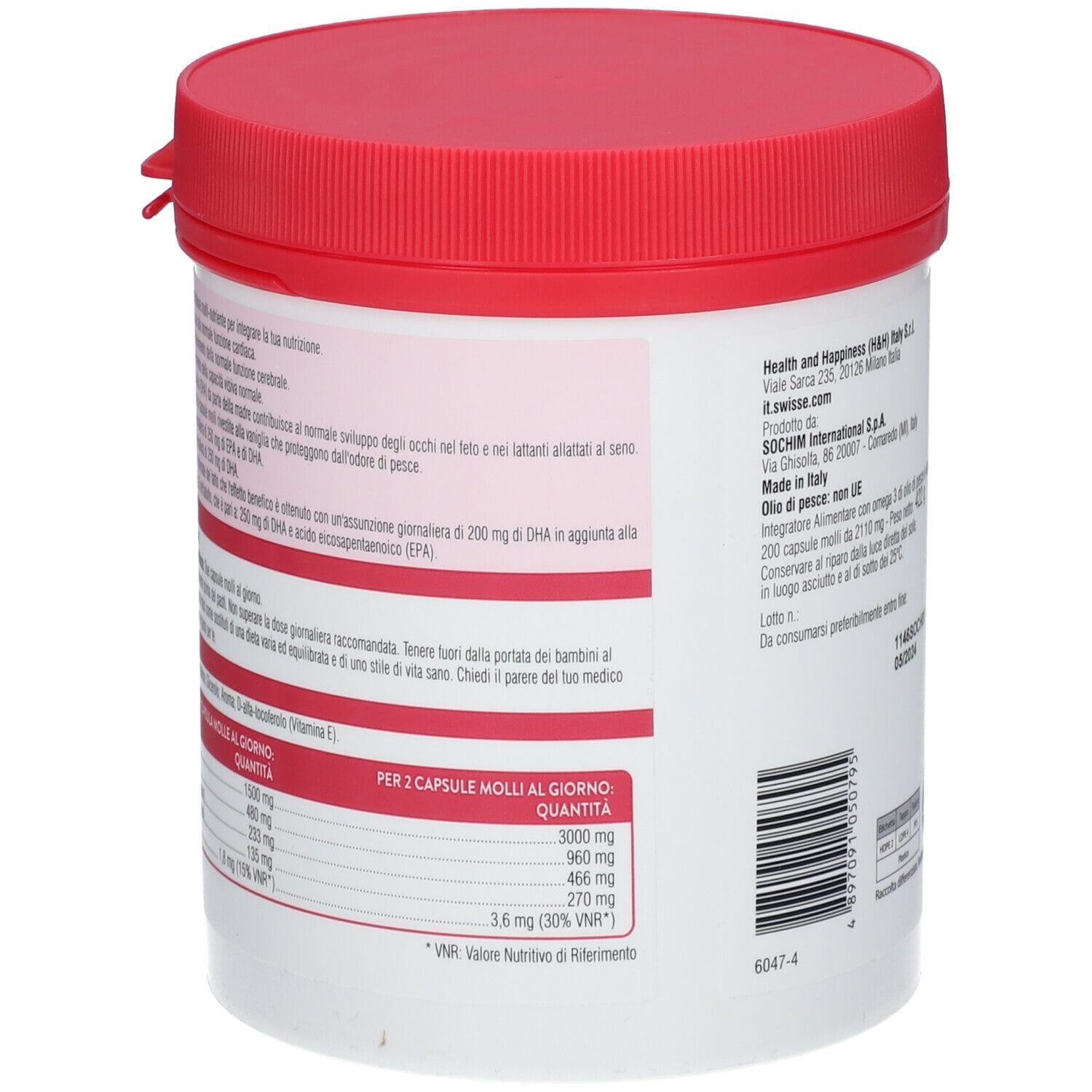 SWISSE OMEGA 3 1500 MG 200 CAPSULE