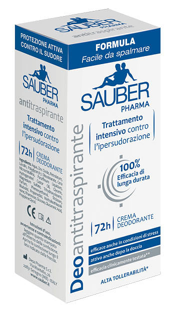 Sauber Deoantitraspirante 72 H Crema 30 Ml