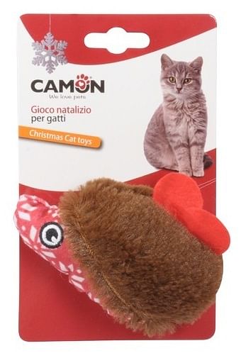 Gioco Per Gatto Peluche Riccio Natalizio