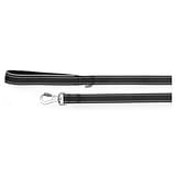 GUINZAGLIO REFLEX CON MANIGLIA IN NEOPRENE NERO 20 X 1200 MM