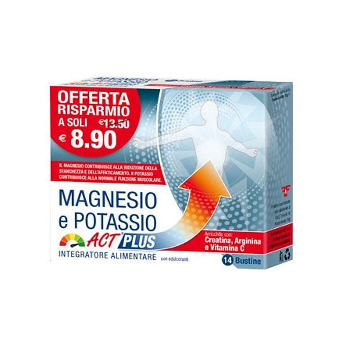 Magnesio E Potassio Act Plus 14 Bustine