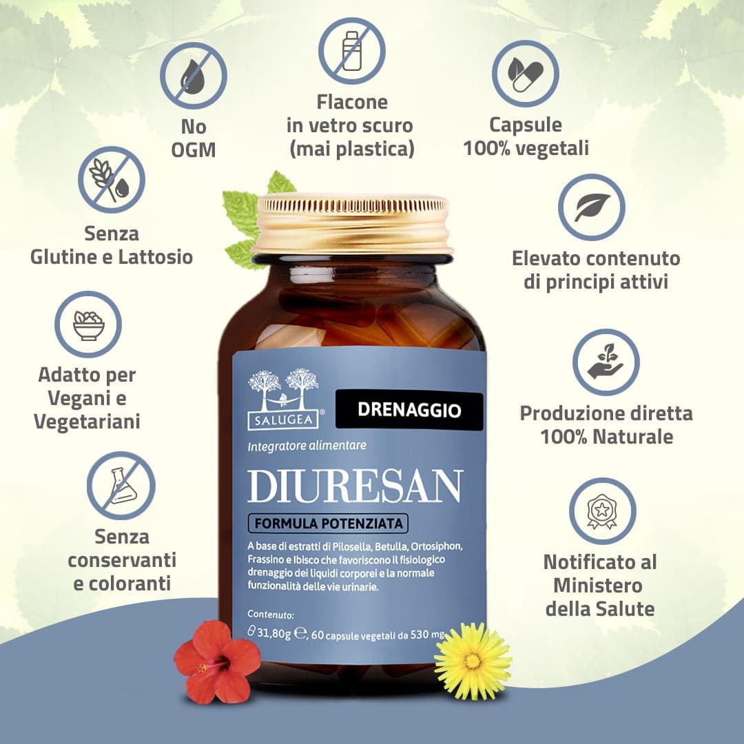 SALUGEA DIURESAN FORMULA POTENZIATA 60 CAPSULE