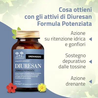 SALUGEA DIURESAN FORMULA POTENZIATA 60 CAPSULE SALUGEA DIURESAN FORMULA POTENZIATA 60 CAPSULE