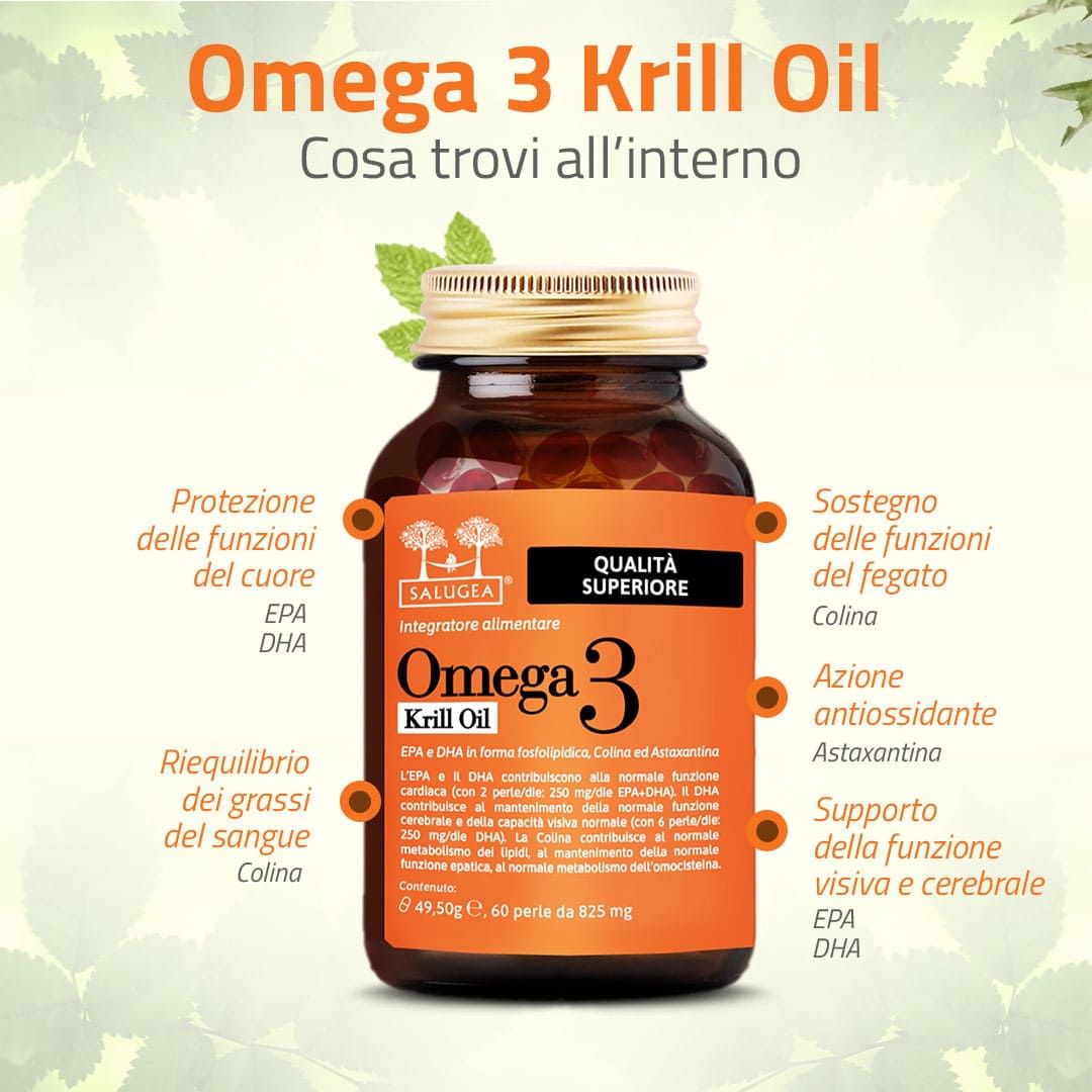 SALUGEA OMEGA 3 KRILL OIL 60 PERLE