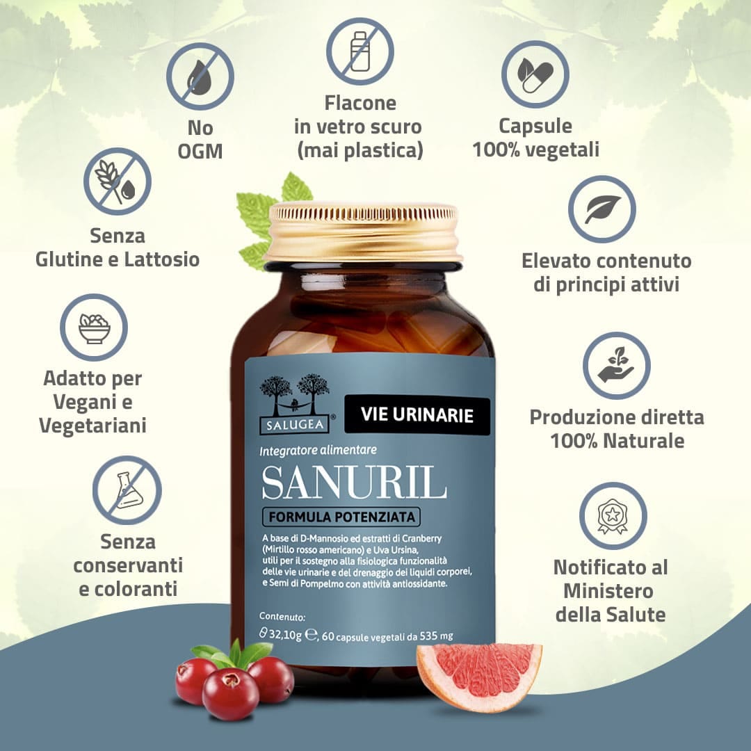 SALUGEA SANURIL FORMULA POTENZIATA 60 CAPSULE VEGETALI