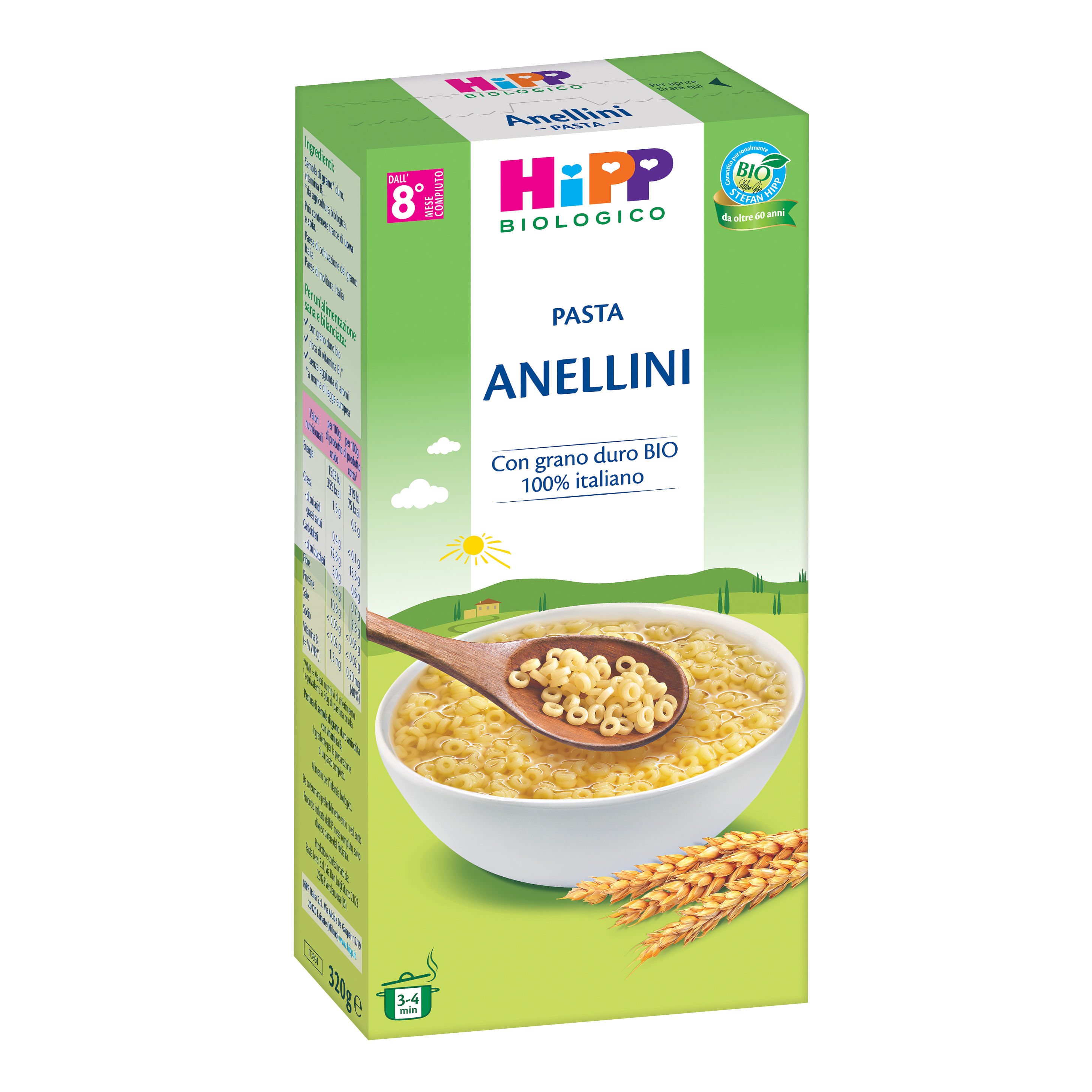 Hipp Bio Pastina Anellini 320 G