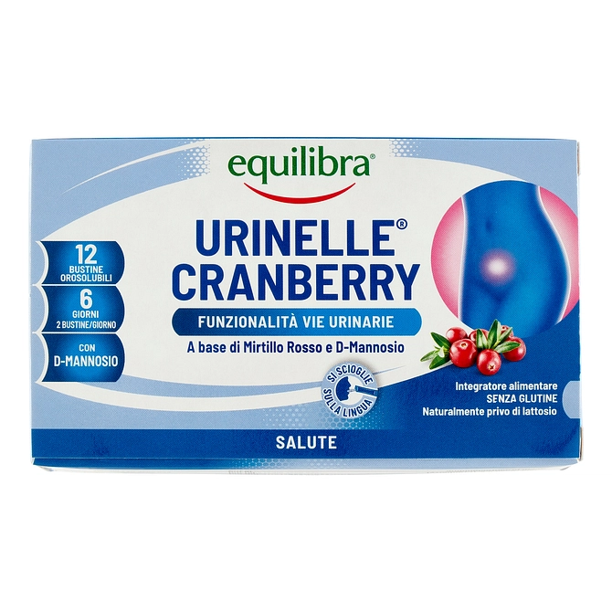 Urinelle Cranberry 12 Bustine Orosolubili