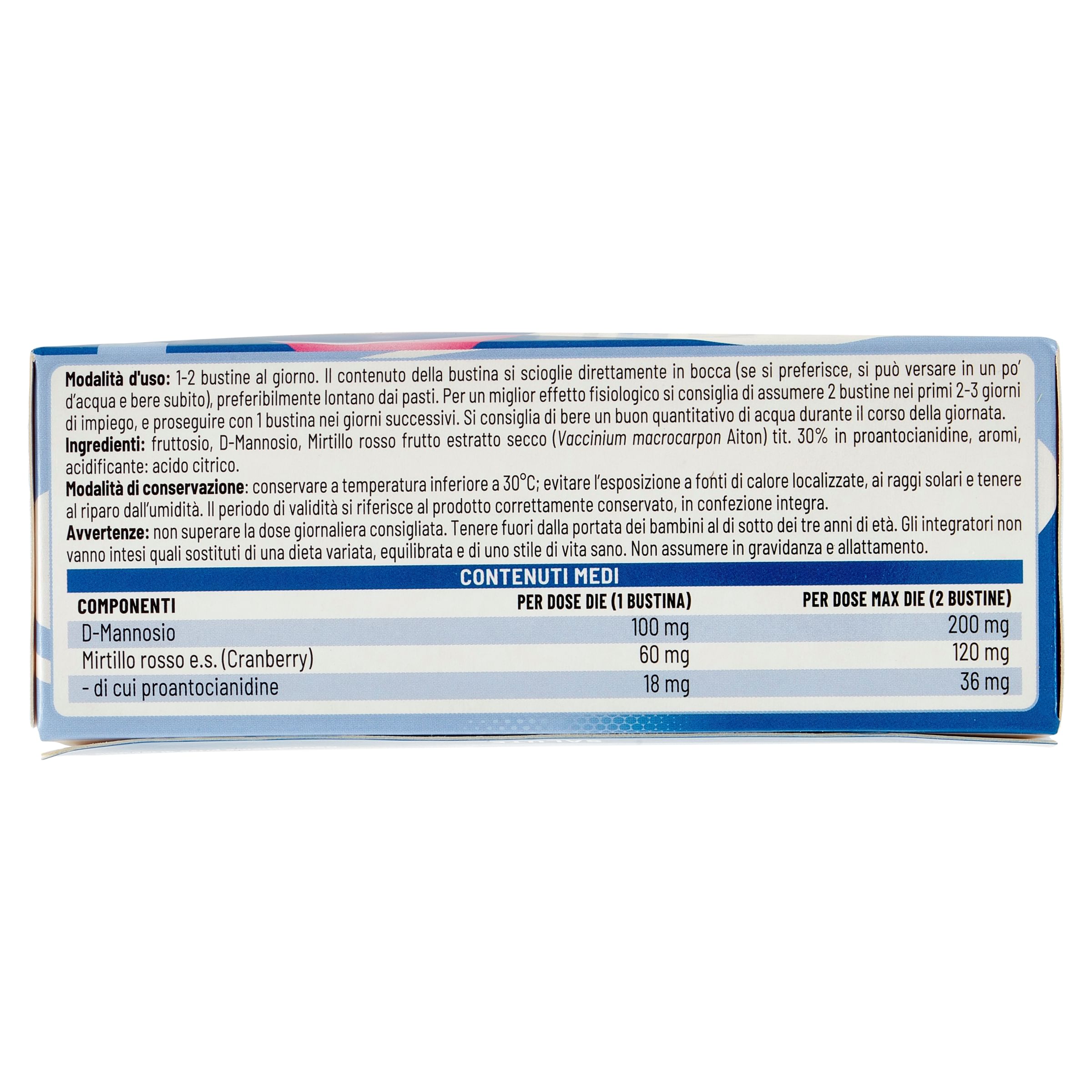 URINELLE CRANBERRY 12 BUSTINE OROSOLUBILI