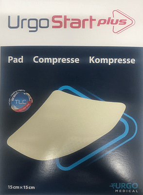 MEDICAZIONE TNT ASSORBENTE GELIFICANTE URGOSTART PLUS PAD 15X15CM 10 PEZZI