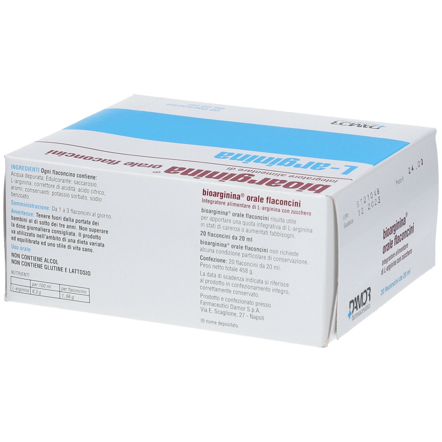 BIOARGININA ORALE 20 FLACONCINI 20 ML