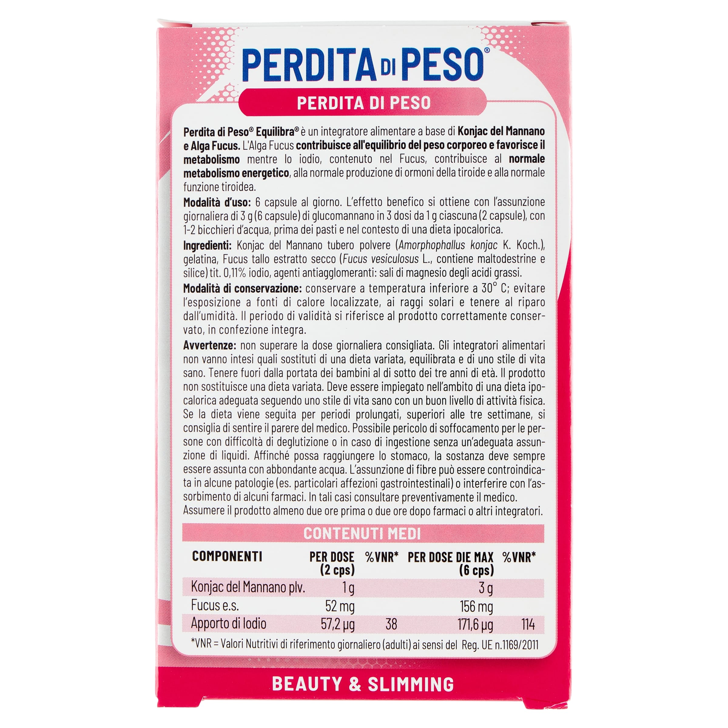 PERDITA DI PESO 60 CAPSULE