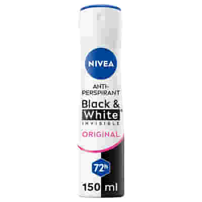 Nivea Black & White Invisible Original Spray deodorante per donna 72h 150 ml