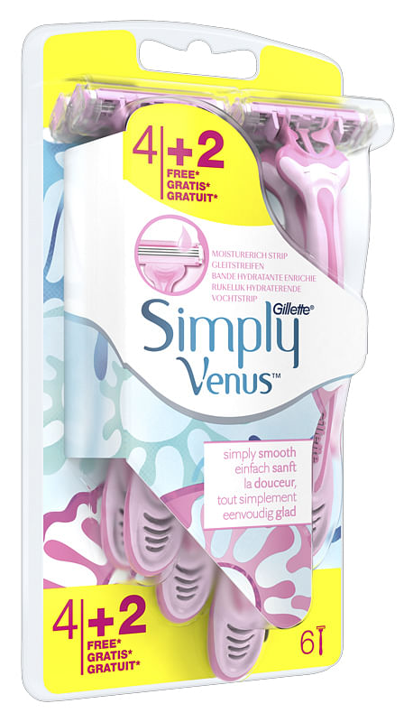 Gillette Venus Simpl3 4 Pezzi + 2 G