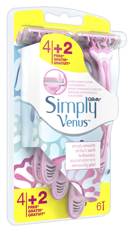 Gillette Venus Simpl3 4 Pezzi + 2 G