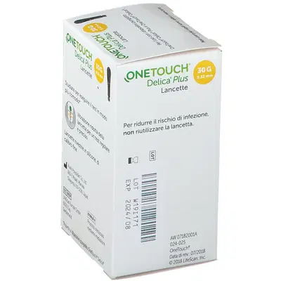 LANCETTE PUNGIDITO ONETOUCH DELICA PLUS 200 PEZZI LANCETTE PUNGIDITO ONETOUCH DELICA PLUS 200 PEZZI