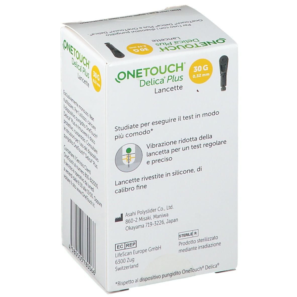 LANCETTE PUNGIDITO ONETOUCH DELICA PLUS 200 PEZZI