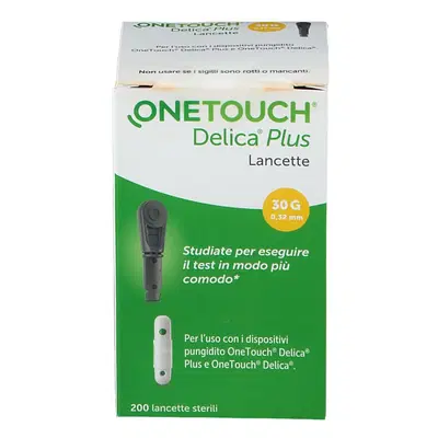LANCETTE PUNGIDITO ONETOUCH DELICA PLUS 200 PEZZI LANCETTE PUNGIDITO ONETOUCH DELICA PLUS 200 PEZZI