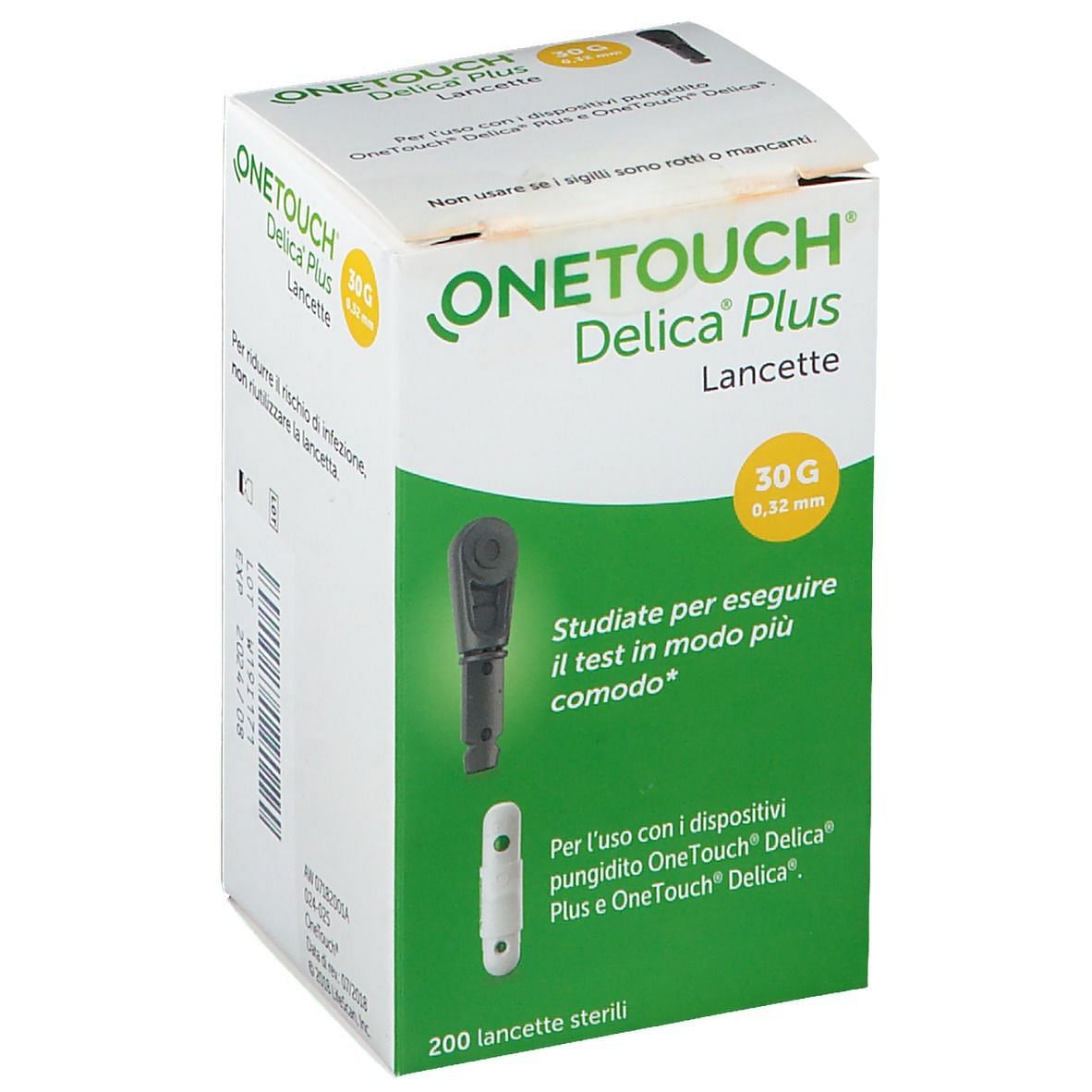 Lancette Pungidito Onetouch Delica Plus 200 Pezzi