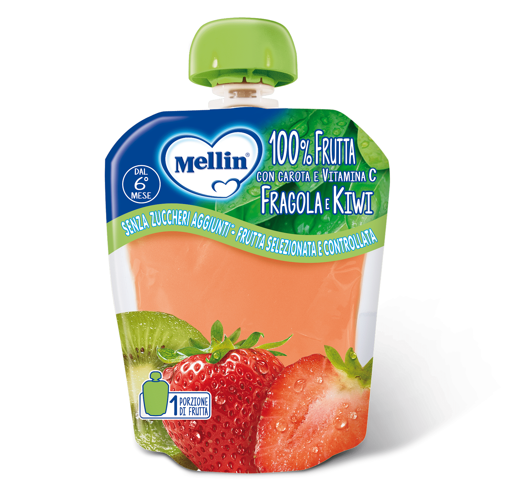 Mellin Pouch Fragola Kiwi 90 G